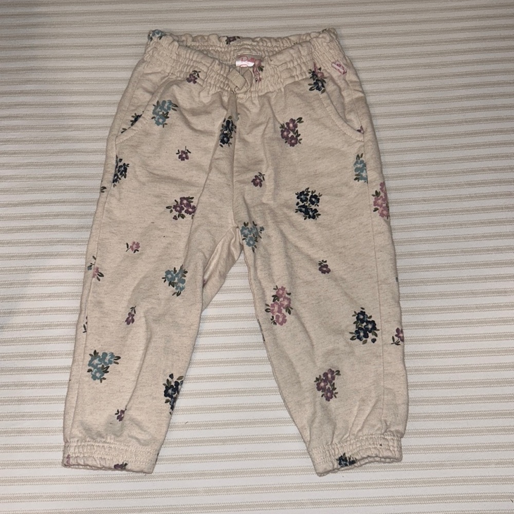 KIDS Ruffle Butts Floral Joggers 18-24M